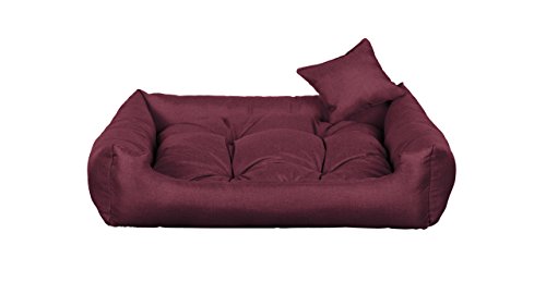 gutekissen Stoff Hundebett Hundeliege Hundekissen Hundeliege Hundeliege Hundeliege - Langlebige Materialien und hohe Qualität CODURA (2XL – 110x90 Violett) von gutekissen