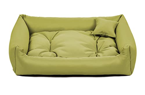 gutekissen® Stoff Hundebett Hundeliege Hundekissen Hundeliege Hundeliege Hundeliege - Langlebige Materialien und hohe Qualität NEO (3XL - 130x110, Limette) von gutekissen