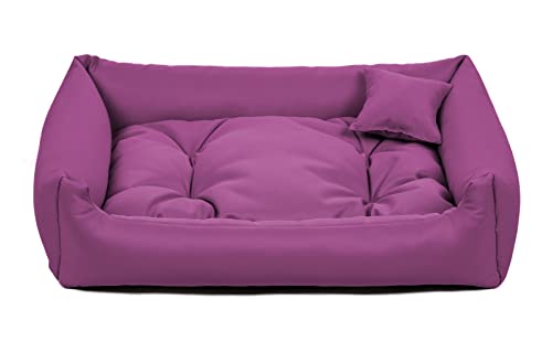 gutekissen® Stoff Hundebett Hundeliege Hundekissen Hundeliege Hundeliege Hundeliege - Langlebige Materialien und hohe Qualität NEO (S - 70x55, Violett) von gutekissen