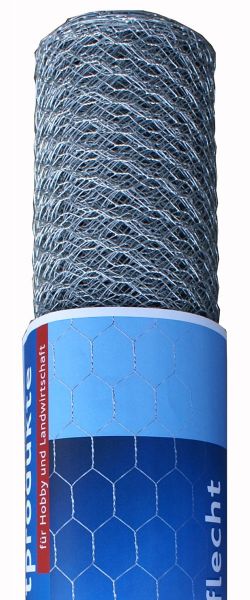 hadra® 10m Sechseckgeflecht 13 x 500 mm, verzinkt, Geflechtzaun, 6-... von hadra