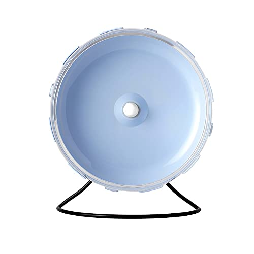 Hamsterrad 21 cm leise Spinner Hamsterrad kleine Tiere Übungsräder mit Ständer (Farbe: Blau) von hansum