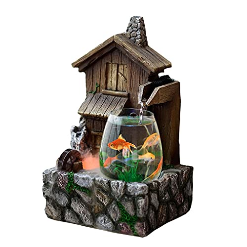 hanxiaoyishop Aquarium Fischtank Aquarium Büro Home Desktop Kreative Dekoration Ornamente Transparente ökologische Kleingold-Fischtank Aquarien von hanxiaoyishop