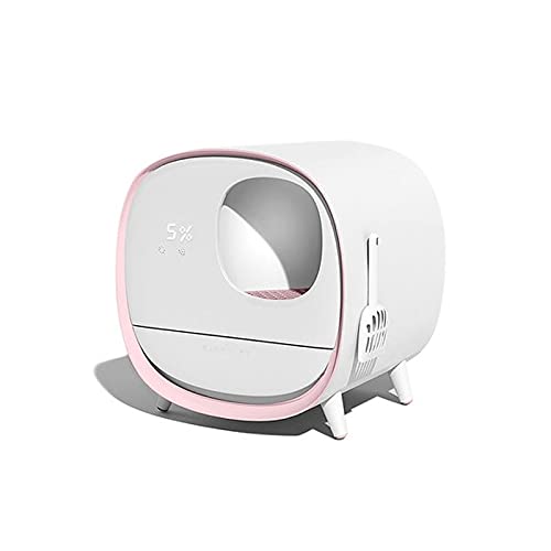 hanxiaoyishop Katzenklo Modeable Smart Desodorierende Katze Wurf Box Vollständig geschlossene Automatische Schublade WC Große spritzwasserfeste Katze liefert für Katzen Katzentoilette (Color : C) von hanxiaoyishop