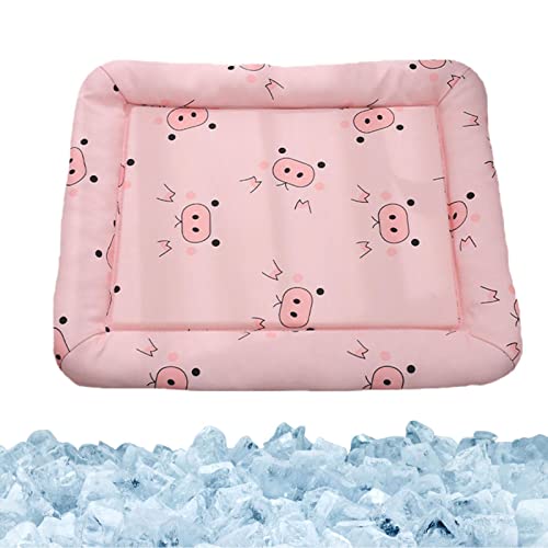 haoying Dog Cooling Pad, Pet Selbstkühlende Matte für Katzen und Hunde, tragbare Sommer-Haustier-Eisseidenmatte, wiederverwendbare Haustier-Selbstkühlmatte für kleine Katzen und Hunde, von haoying