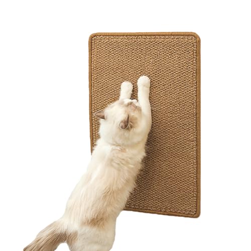 Kratzmatte Katze Selbstklebend Sisal Kratzbrett Sofa Wand Kratzteppiche Klebend Haltbar Sisal Katzenkratzmatte Scratching Pad Spielen Sisalmatte Krallenpflege Katzenspielzeug Kratzpad für Möbel von haozaikeji