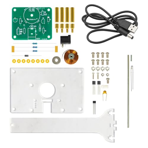 harayaa DIY Magnetisches Induktions Set, Stem Wissenschafts Kits, DIY Zusammengebaute Bausätze für Wissenschaftliche Experimente, mit Netzkabel von harayaa