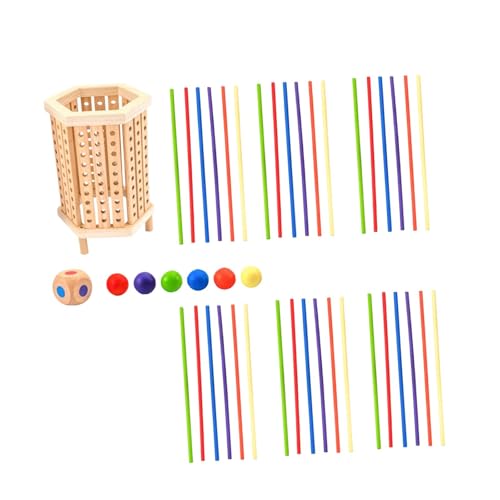 harayaa Kinder Pull Stick Spielzeug Frühen Bildung Spielzeug Tabletop Interaktion Spiel für Kinder Kinder, Sechseck von harayaa