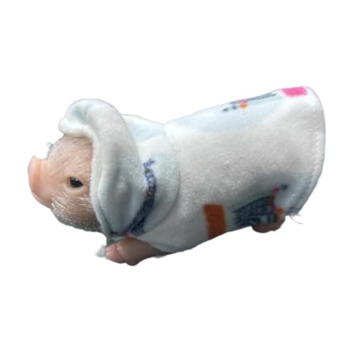 harayaa Reborn Piggy Doll Baby Piggy Reborn Doll Lustiger Realistischer Gefälschter Tierkörper Weichkörper Ferkel für Weihnachtsstrumpffüller von harayaa