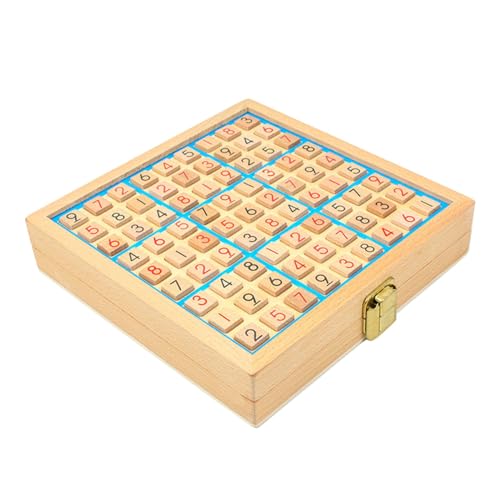 harayaa Sudoku Puzzle Set, Zahlen Denkspiel, Familienspiel, Puzzle Spielzeug, Sudoku Brettspiel, Frühlernspielzeug, für Kinder, Blau von harayaa