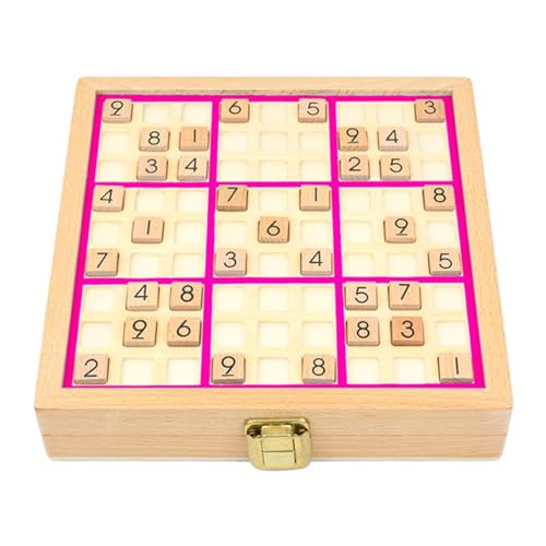 harayaa Sudoku Puzzle Set, Zahlen Denkspiel, Familienspiel, Puzzle Spielzeug, Sudoku Brettspiel, Frühlernspielzeug, für Kinder, ROSA von harayaa