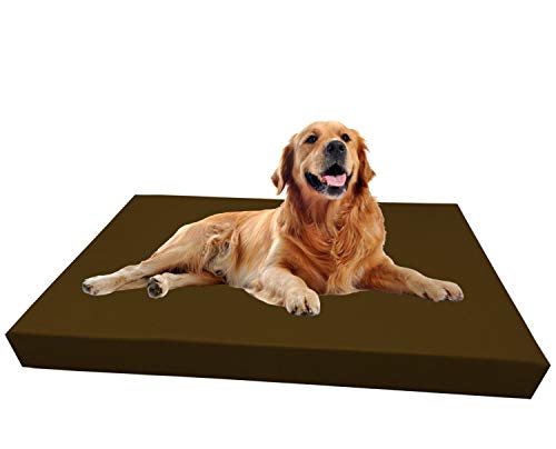 Barry & Lucy Hundelager Hundematte Hunde Matratze Hundeschlafmatte Hundebett Hundekissen Hundeplatz Kunstleder viele Farben (105x75x10, braun) von Haus & Garten