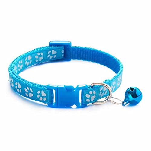 hdsrf Fashion Pets Dog Collar Cartoon Funny Footprint Cute Bell Adjustable Collars For Dog Cats Puppy Pet Accessories von hdsrf