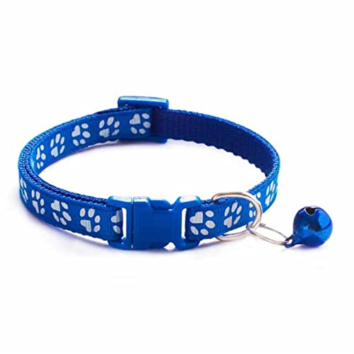 hdsrf Fashion Pets Dog Collar Cartoon Funny Footprint Cute Bell Adjustable Collars For Dog Cats Puppy Pet Accessories von hdsrf