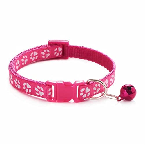 hdsrf Fashion Pets Dog Collar Cartoon Funny Footprint Cute Bell Adjustable Collars For Dog Cats Puppy Pet Accessories von hdsrf