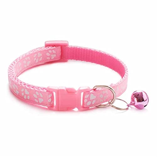 hdsrf Fashion Pets Dog Collar Cartoon Funny Footprint Cute Bell Adjustable Collars For Dog Cats Puppy Pet Accessories von hdsrf