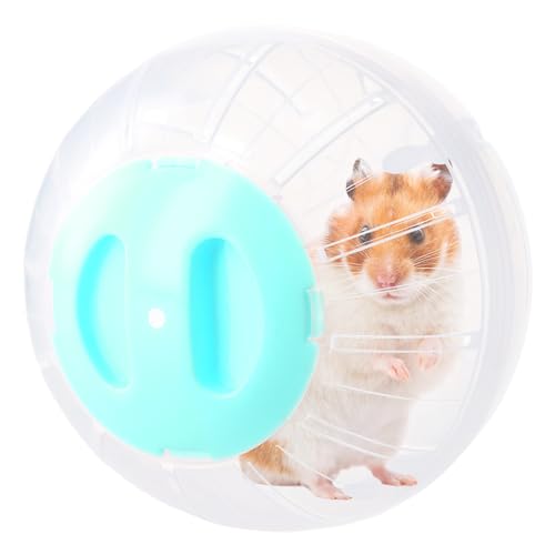 Hamsterball, Gymnastikball Hamster 14,5cm, Hamster Run Ball, Hamsterrad Übungsball Kunststoff, Hamsterkugel für Zwerghamster, Meerschweinchen, Rennmaus, Pet Jogging Spielen (Blau) von heavenlife