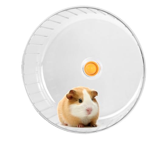 Hamsterrad 17 cm, Laufrad Hamster Leise Spinner, Hamstertrainingsrad, Hamster Spinner, Leise Hamster Spielzeug Transparent, Hamster Rad Kunststoff für Eichhörnchen Chinchillas Rennmäuse von heavenlife