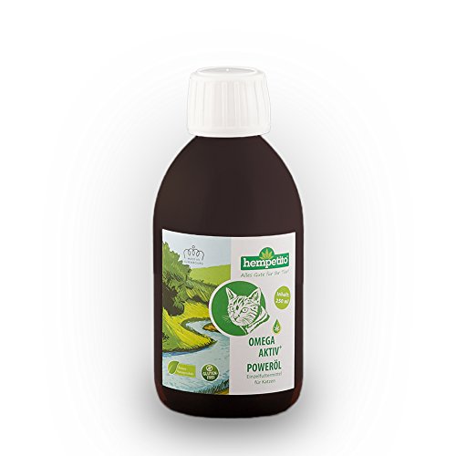 hempetito Omega-aktiv+ Poweröl für Katzen 250 ml von hempetito