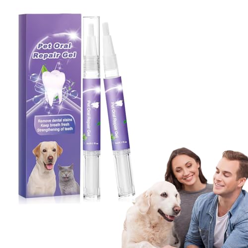 2/4/6Pcs Pet Oral Repair Gel for Dogs, Lettuce Pets Toothbrush, Pet Oral Restorative Gel, Lettuce Pets Dog Toothbrush, Pet Breath Freshener Gel Care Cleaner (2pcs) von heofonm