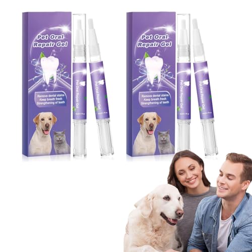 2/4/6Pcs Pet Oral Repair Gel for Dogs, Lettuce Pets Toothbrush, Pet Oral Restorative Gel, Lettuce Pets Dog Toothbrush, Pet Breath Freshener Gel Care Cleaner (4pcs) von heofonm