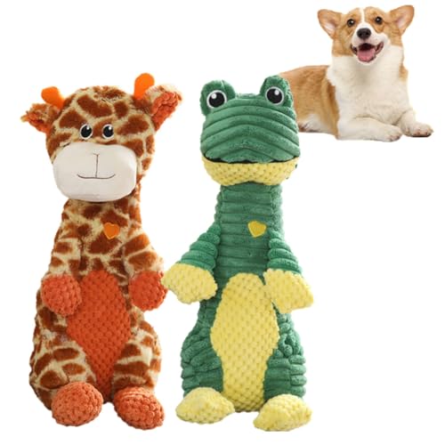 Durachew Dog Toy, Wowpetsmart Dog Chew Toys, Durachew Designed for Strong Chewers, Wowpetsmart Invincible Chewanimals, Interactive Dog Toys with Squeake (A+B) von heofonm