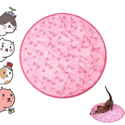 heofonm 2 in 1 Simulated Interactive Hunting Cat Toy, Cat Hunting Toys for Indoor Cats, Accustomedi Cat Toy, Simulated Cat Hunting Toy Cat Ball Toy, Hunting Toys for Cats (without Ball,Pink) von heofonm