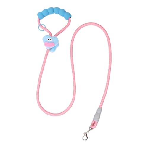 Hundeleinenkabel, Hundeleinen für draußen | Bunte Hundeleine mit bequemem Griff | Pet Supplies Hundekordel mit Wurstmaul-Dekoration für Hund, Welpe, Katze von higyee