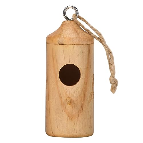 Schaukelnest aus Holz für Kolibri – Swing Nesting House Holz für Kolibris | summende Vogelhäuser aus Naturholz für draußen, Garten von higyee