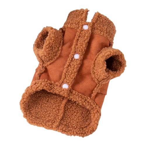 Warme Hundekleidung,Winterkleidung für Hunde - Wintermantel für Hunde Weihnachten,Thermo-Plüsch-Hundepullover für kleine, mittelgroße und große Hunde, Wintermantel für Hunde und Katzen, warme von higyee