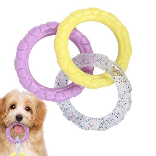 Kauspielzeug für Haustiere, Kauspielzeug für Hunde,Kauringspielzeug für Hunde, Quietschspielzeug - Kauspielzeug für Hunde, Kauspielzeugring für die Zahnreinigung, Kauspielzeug für Hunde für die von higyee