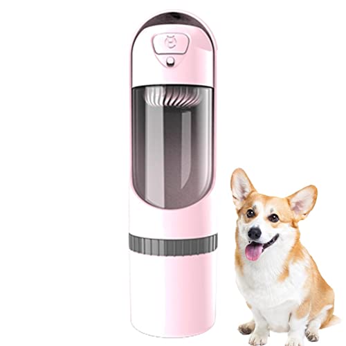 higyee Reise-Wassernapf für Hunde - Ausziehbarer Wasserspender für Haustiere mit Snack-Aufbewahrungsbecher | Reise-Wassernapf für Welpen, tragbare Haustier-Wasserflasche, auslaufsichere Flasche von higyee