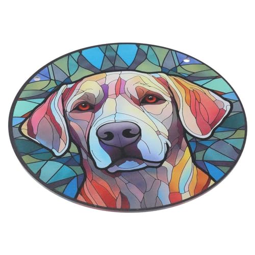 hobbyme 15 cm großer Gedenkhund Geschenk zum Aufhängen am Fenster, Trauergeschenk für Hundeliebhaber, Gedenkgeschenk für Haustiere, Trauergeschenke (D) von hobbyme