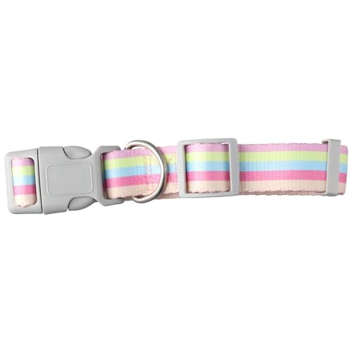 hobbyme Color Dog Collar Macaron Patchwork Color Dog Neck Collar Small Medium Dog Chain Pet Collar von hobbyme