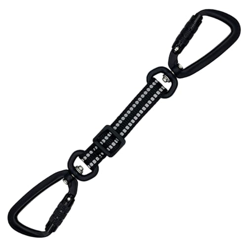 Verstellbares, robustes Hundehalsband, Sicherheitsclip, Halsband an Weste, Verbindungsstück, Leine, 22,9 - 27,9 cm von hobeda