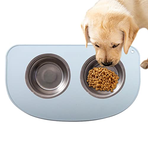 holexty Haustier-Silikon-Tischset - Silikon-Napfunterlage zum Trinken und Essen - Haustier-Fütterungszubehör mit Super-Saugnapf-Design für Katzen, Hunde und andere Tiere von holexty