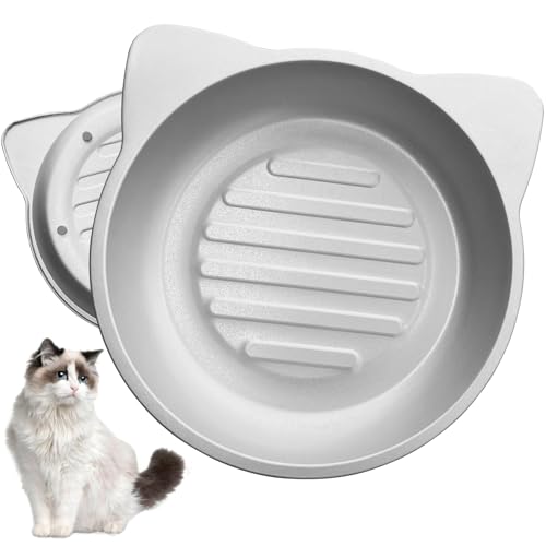 Katzenbetten für Indoor-Katzen, 45,7 cm, Aluminium, großes Katzen-Hundebett für kleine Haustiere, Katzenhaus für Kätzchen, um im Sommer kühl zu bleiben, niedliches Haustierbett in Katzenform mit von homegroove