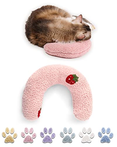 homelifthub Kissen für Indoor-Katzen, Flauschiges Katzenbett, niedliches Kaninchenkissen für Decke und Tragetasche (Rosa) von homelifthub