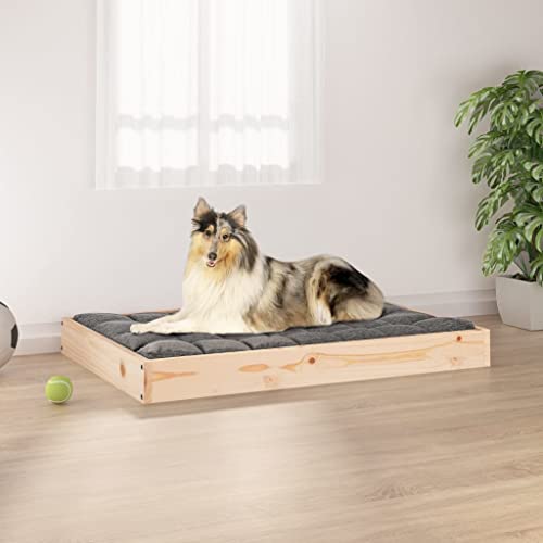 homiuse Hundebett Katzenbett 91,5x64x9 cm Unbehandelt Massivholz Kiefer Hundekorb Katzenkorb Hundebett Grosse Hundebett MittelgroßE Hundebetten Hundesofa Hundekorb Grosse Hunde Montageanleitung von homiuse