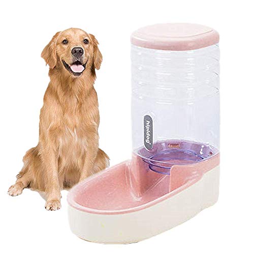 Futterautomat Hunde Futterautomat Katze Welpen-Feeder Wasser Hundenapf Food & Water Feeder Set Haustierfutterbehälter Katzenfutter Lagerung pink,Food Feeder von hongyupu