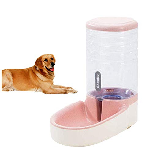 Futterautomat Hunde Futterautomat Katze Welpen-Feeder Wasser Hundenapf Food & Water Feeder Set Haustierfutterbehälter Katzenfutter Lagerung pink,Water Feeder von hongyupu