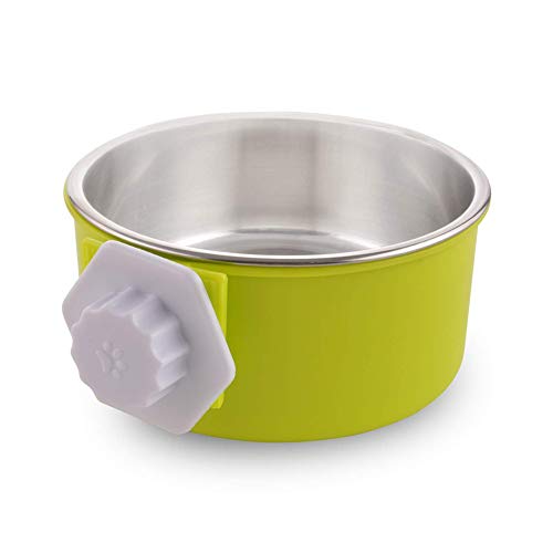 Futternapf Hund Hundenapf Hundenäpfe Medium Haustierschalen Für Katzen Hundefutter Und Wasserschüssel Rosa Hundenapf Hundenahrungsmittelschüssel Green,S von hongyupu