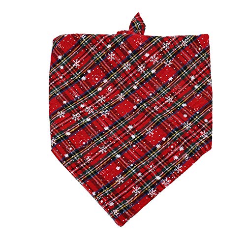 Halstuch Hund katzenhalstuch Haustier Schal Haustier Bandana Hundebekleidung Rotes Kopftuch Katze Bandana Katzenbandana für Geburtstagsgeschenk 63X43,2 von hongyupu