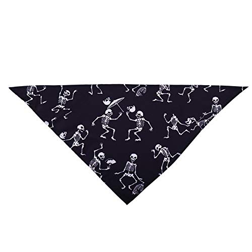 Halstuch Hund katzenhalstuch Mohn Hund Bandana Halloween Hund Bandana Hundezubehör für kleine Hunde Hundebekleidung Haustier Bandana Rotes Kopftuch 63X43,C von hongyupu