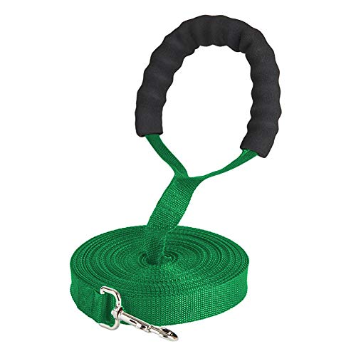 Hundeleine Hundeleine Große Hunde Hundetraining Lead Lange Hundeleine Gepolsterte Hundeleine Hundeleine für kleine Hunde Anti-Pull-Hundeleine Green,12m von hongyupu