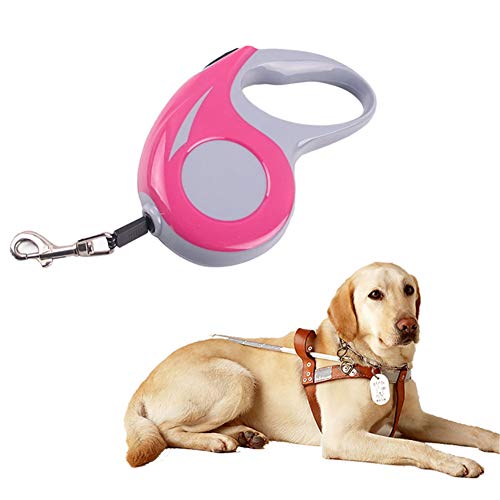 Hundeleine Kleine Hund Hundeleine Große Hunde Trainingsleitung für Hunde Ausbau der Hundeführung Einziehbare Katzenleine Slip Lead für Hunde red,5m von hongyupu