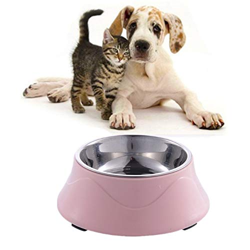 Hundenapf Futternapf Hund Hundeschalen Und -schüsseln rutschfeste Cat Bowl Plastik Hundenäpfe Futternäpfe Für Hunde Hundefutter Und Wasserschüssel pink von hongyupu