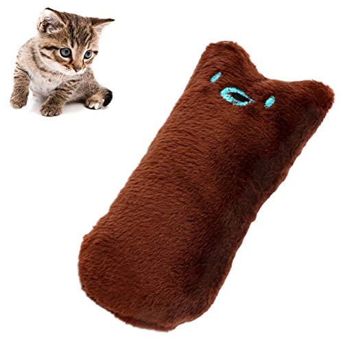 hongyupu Cat Toy Katzen Spielzeug Katzenfeder Spielzeug Interaktives Katzenspielzeug für Indoor-Katzen Katze Spielzeug Bälle Brown von hongyupu