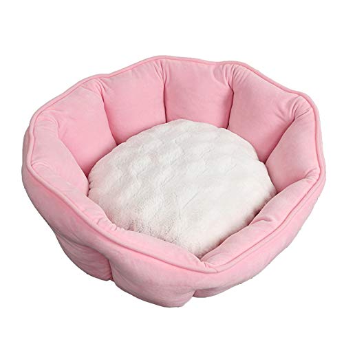 hongyupu Hundebett Hundehaus Für Drinnen Luxus Hundebett Hund Schlafsofa Haustiernest Günstige Hundebetten Warmes Hundebett Flauschiges Katzenbett 49X55,pink von hongyupu