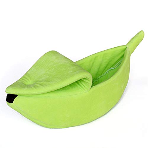 hongyupu Hundebett Katzenhöhle Haustierhöhle Flauschiges Hundebett Kleines Katzenbett Haustier-Innenhaus Plüsch Hundebett Hundekomfortbett Hund Schlafsofa Green,40cm von hongyupu