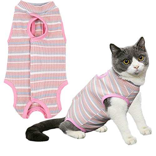 hongyupu Hundebody op Body für Hunde Chirurgische Weste für Hunde Dog Recovery Suits Cat Recovery Suit Hundebaby wächst nach der Operation pink,L von hongyupu